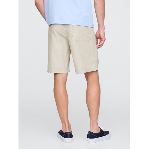 갭 Gap 9 Linen-Cotton Easy Shorts