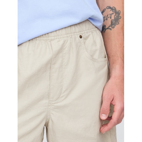 갭 Gap 9 Linen-Cotton Easy Shorts