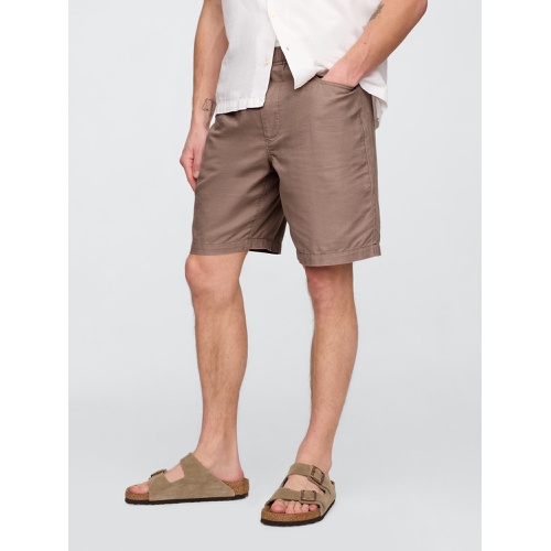 갭 Gap 9 Linen-Cotton Easy Shorts