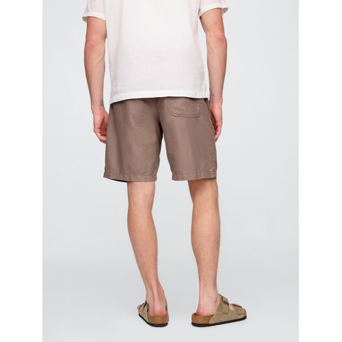 갭 Gap 9 Linen-Cotton Easy Shorts