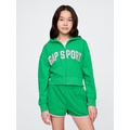 Gap Kids VintageSoft Cropped Logo Zip Hoodie