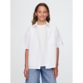 Gap Kids Linen-Cotton Relaxed Shirt