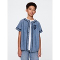 Gap Kids Denim Logo Baseball Jersey
