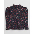 babyGap Ribbed Print Mockneck Top