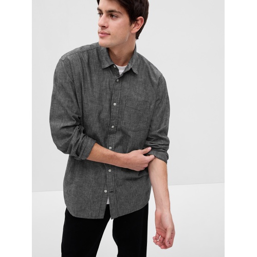 갭 Chambray Shirt in Untucked Fit