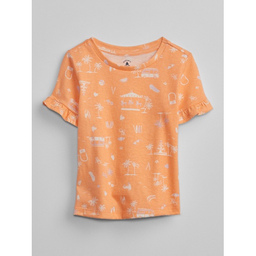 갭 babyGap Ruffle Print T-Shirt