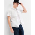 Stretch Poplin Shirt in Slim Fit