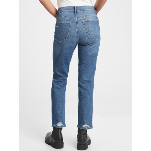 갭 Mid Rise Distressed Vintage Slim Jeans