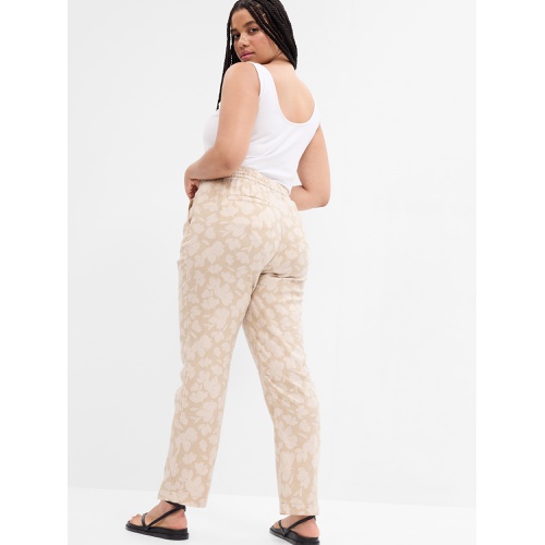 갭 Linen Print Easy Pants