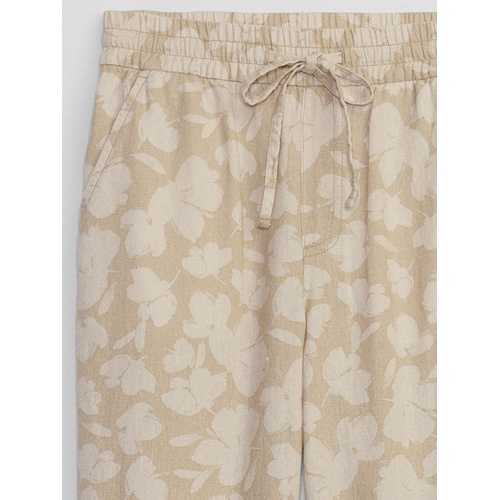 갭 Linen Print Easy Pants