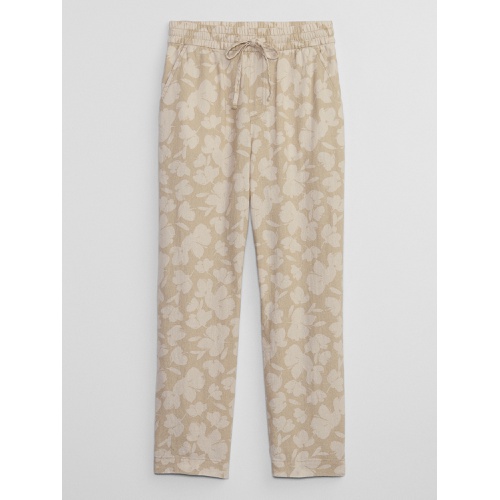 갭 Linen Print Easy Pants