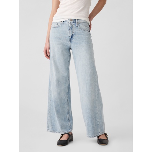 갭 High Rise Wide-Leg Jeans