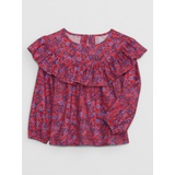 babyGap Ruffle Print Top