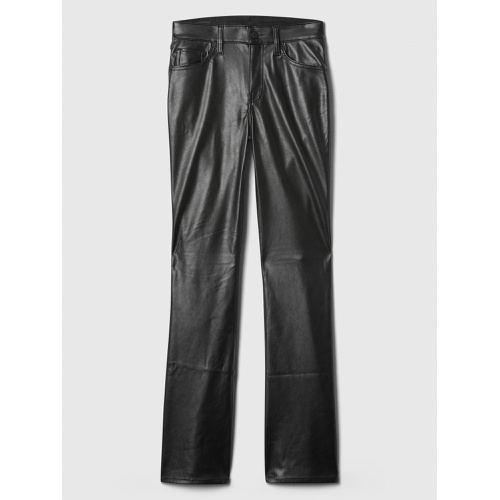 갭 Mid Rise Baby Boot Vegan-Leather Pants