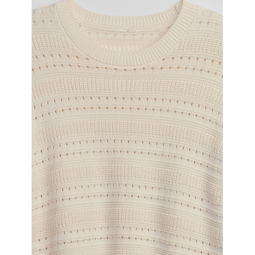 갭 Relaxed Mixed-Stitch Tunic Sweater