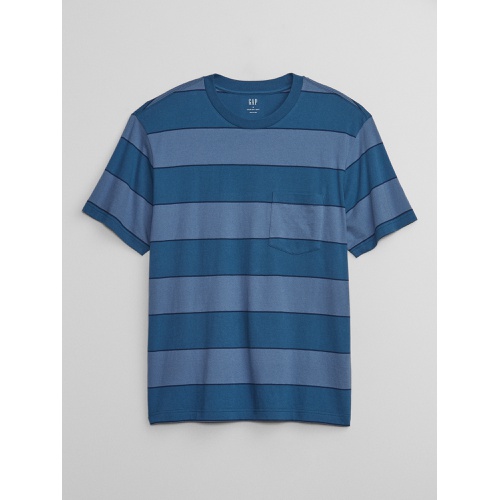 갭 Everyday Soft Stripe Pocket T-Shirt