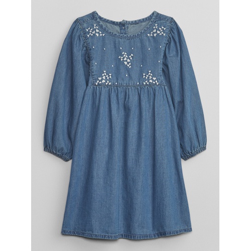 갭 babyGap Embroidered Denim Dress