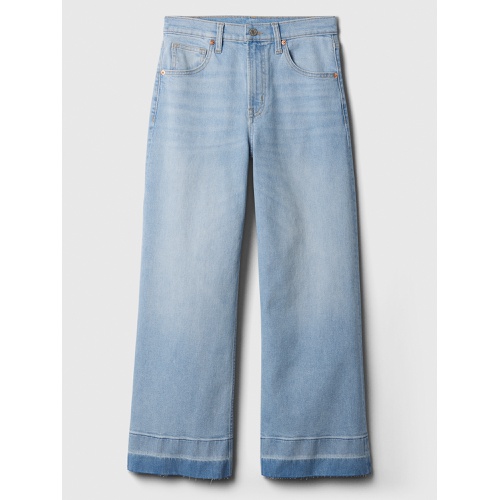 갭 High Rise Wide-Leg Crop Jeans