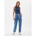 Mid Rise Easy Cargo Jeans