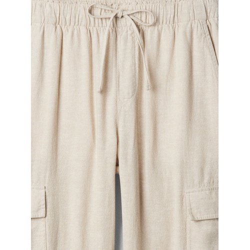 갭 Mid Rise Easy Linen-Blend Pants