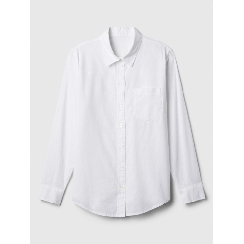 갭 Linen-Blend Easy Shirt