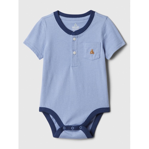 갭 Baby Pocket Henley Bodysuit