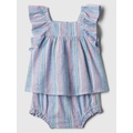 Baby Linen-Blend Two-Piece Outfit Set