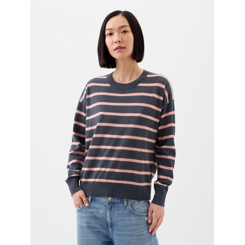 갭 Linen-Blend Crewneck Sweater