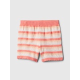 babyGap Stripe Crochet Sweater Pull-On Shorts