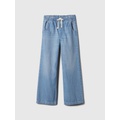 Kids High Rise Wide-Leg Pull-On Jeans