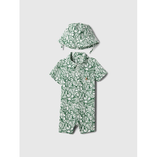 갭 Baby Romper Two-Piece Outfit Set