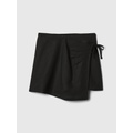 Kids Linen-Blend Wrap Skort