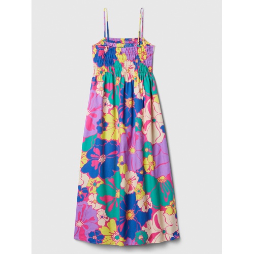 갭 Smocked Squareneck Maxi Dress