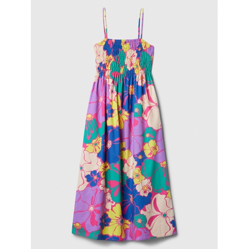 갭 Smocked Squareneck Maxi Dress
