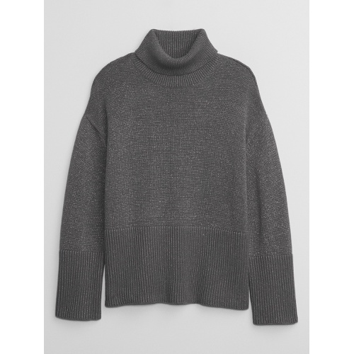 갭 24/7 Split-Hem Turtleneck Sweater