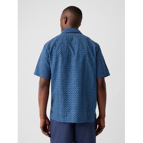 갭 Linen-Blend Vacay Shirt in Standard Fit