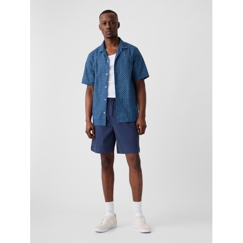 갭 Linen-Blend Vacay Shirt in Standard Fit