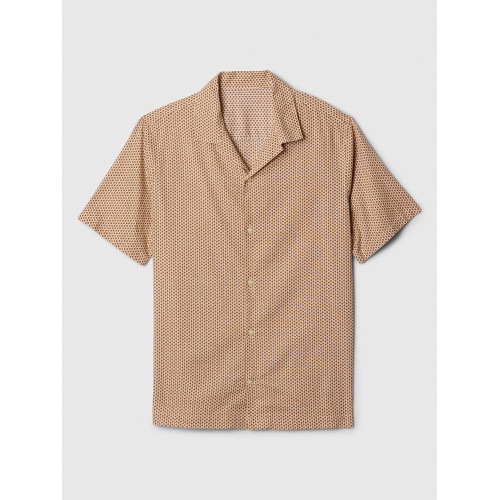 갭 Linen-Blend Vacay Shirt in Standard Fit