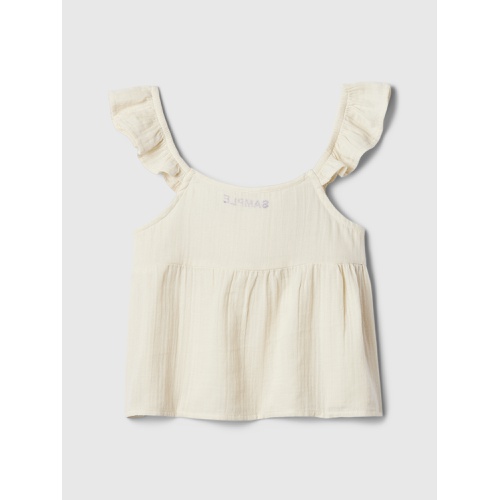 갭 Kids Gauze Crochet Top