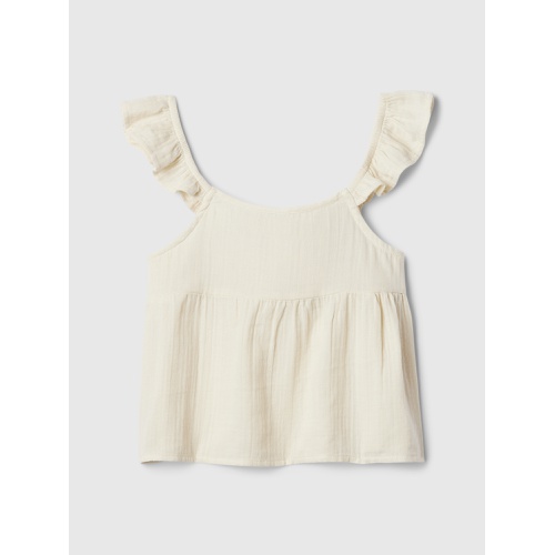 갭 Kids Gauze Crochet Top