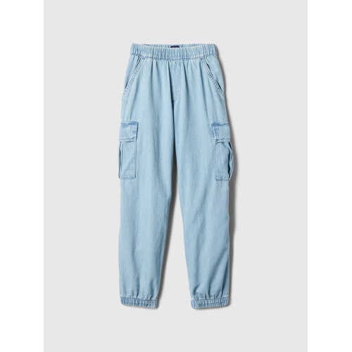 갭 Kids Denim Parachute Cargo Pull-On Pants