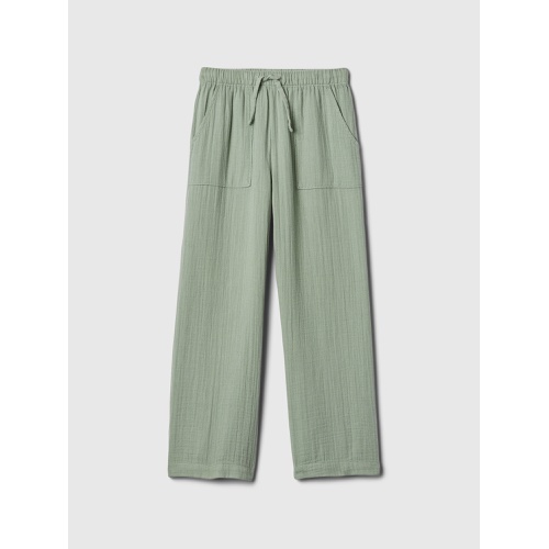 갭 Kids Gauze Wide-Leg Pull-On Pants