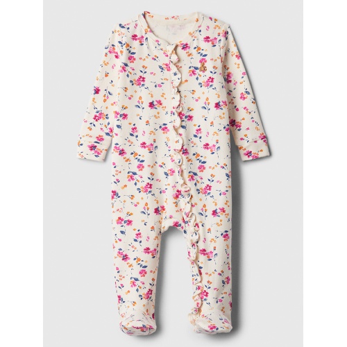 갭 Baby Print Two-Way Zip One-Piece