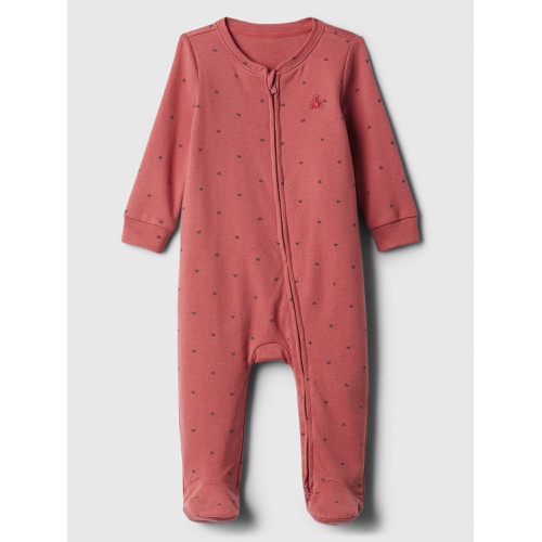 갭 Baby Print Two-Way Zip One-Piece