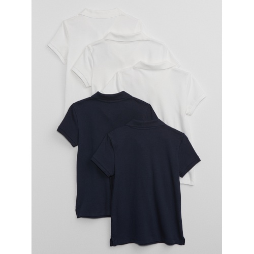 갭 Kids Uniform Stretch Pique Polo Shirt (5-Pack)