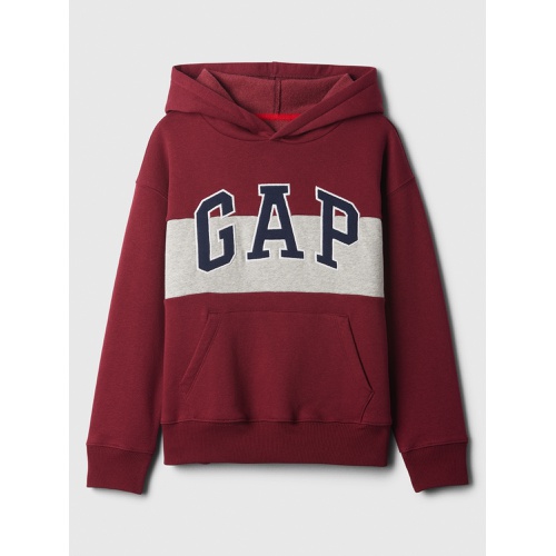 갭 Kids Relaxed Gap Logo Colorblock Hoodie