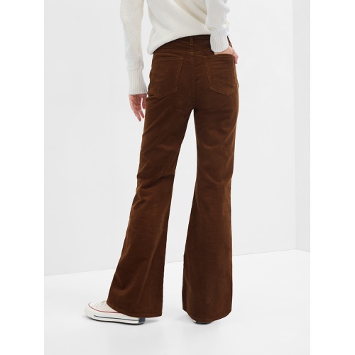 갭 High Rise 70s Flare Corduroy Pants