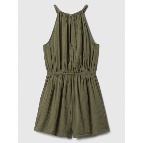 갭 Gauze Halter Romper