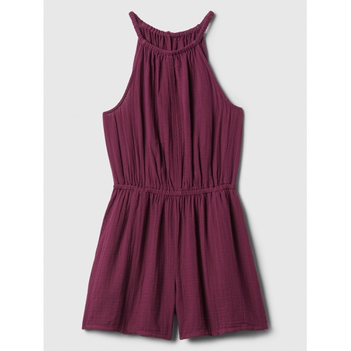 갭 Gauze Halter Romper