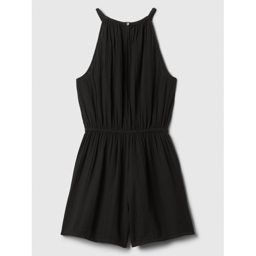 갭 Gauze Halter Romper